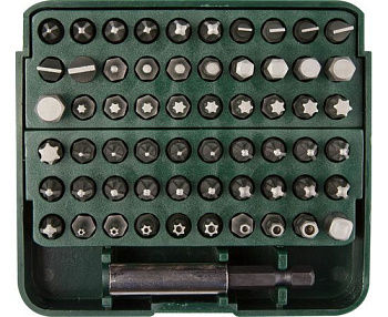 Набор "KRAFTOOL" Биты с адаптером в пластиковом боксе 61шт 26140-H61 