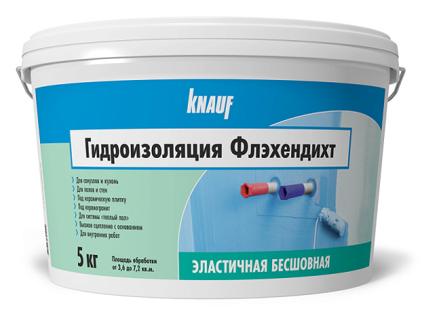 Гидроизоляция KNAUF Флэхендихт 5 кг