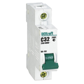 Автом.выкл ВА 101 1п 32А 4,5кА DEKraft 11057