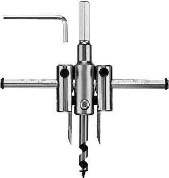 Сверло "ЗУБР" регулируемое по дереву Ø40-120мм 29440-120