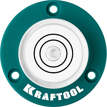 Уровень "KRAFTOOL BULL'S EYE" Ø49мм поверхностный магнитный 34789