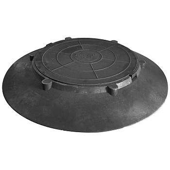 Конусный переход с крышкой легкий 1060/120мм (черный)