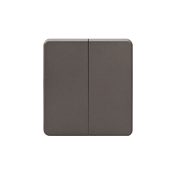 Выключатель 2кл 10А MIELE ROUND ТИТАН KRANZ KR-78-0706-2