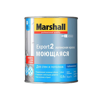 Краска ВД Marshall Export-2 для стен и потолков ВW 0,9л 5248796