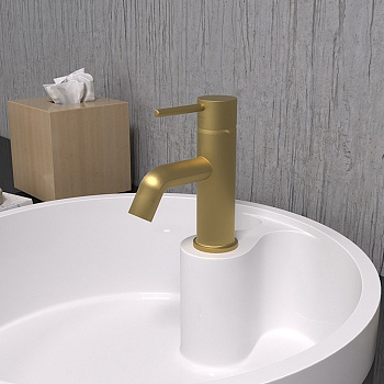 PAINI COX 78PJ211 Смеситель для раковины с дон. кл.мат.золото