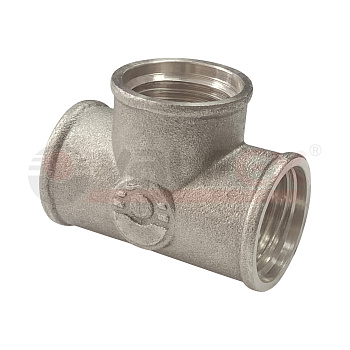 Тройник НИКЕЛ. VALFEX ВР-ВР-ВР 1/2" (100/10) (VF.130.N.012)