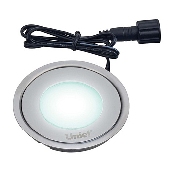 Светильник для пола ULE-R06 0,5Вт 12В круглый хром IP67 UNIEL
