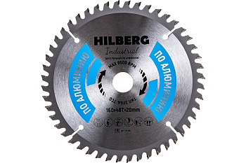 Диск пильный Hilberg Industrial Алюминий Ø160x48Тх20мм HA160