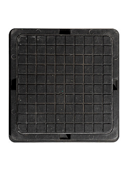 Люк малый квадратный 400х400мм Черный (15кН)