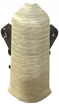 Орех антик / Угол наружный для плинтуса 85мм "Идеал Деконика"