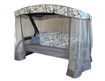 Качели садовые 3-местные Секвойя Серый до 320кг арт.GS1446 ВН.ШК