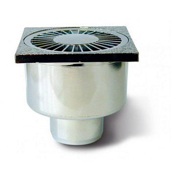 Водосток вертикальный (хром) 150х150х50 (0775)