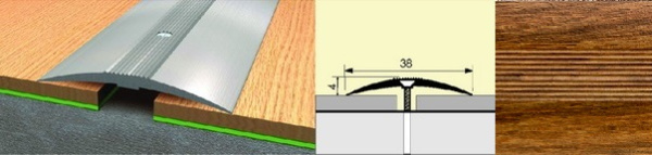 Стык 38x0,9 дуб медовый