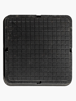 Люк большой квадратный 650х650мм Черный (30кН)