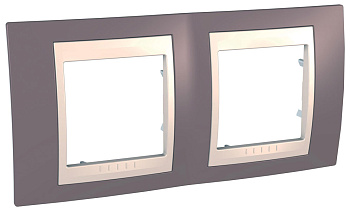 SE Unica Рамка 2-ая лиловый/бежевый  Хамелеон  MGU6.004.576