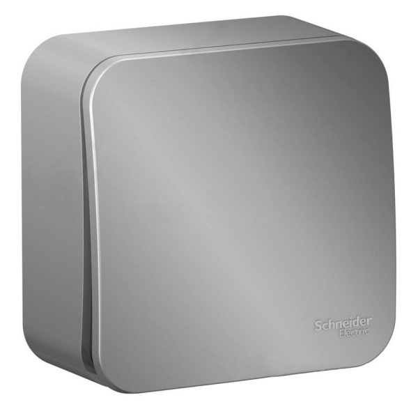 Выкл 1кл ОП 10А Алюминий BLANCA 101013