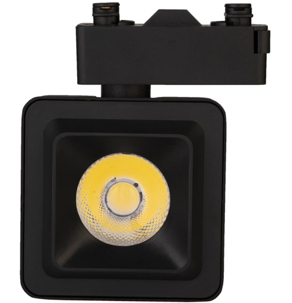 Светильник 10W на однофазный трек 220V LED 4200K КВАДРАТНЫЙ Черный IL.TRL-10-Q.BK