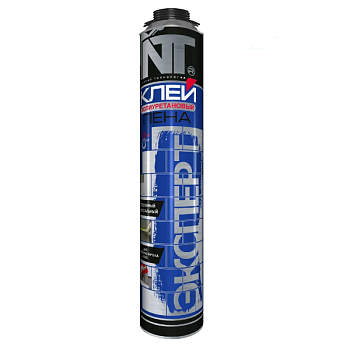 Клей-пена монтажная всесезон профи (для пенополистер, теплоизол, ГКЛ,ОСП) ЭКСПЕРТ 750мл 0407750