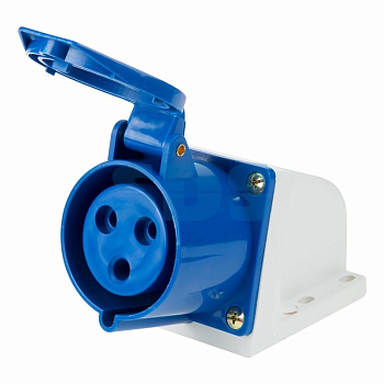 Розетка ССИ-123 32A/220B/2p+E-стационарная EKF ps-123-32-220