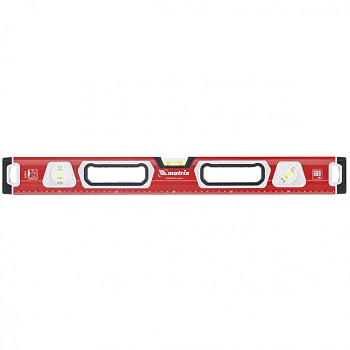 Уровень алюминиевый, магнитный "Matrix", фрезерованный, 3 глазка (1 зеркальный) 1500мм 34735