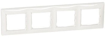 Рамка 4-м VALENA гориз.белая Leg774454 Португалия
