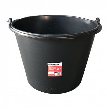 Ведро строительное DERZHI круглое Flexible, усиленное 16л 92316