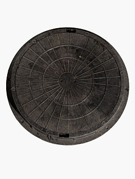 Люк круглый Тип Л Ø740мм H80 Черный (30кН)