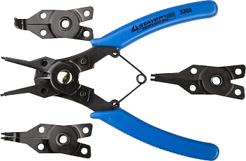 Съемник стопорных колец "STAYER" 4 насадки 2280