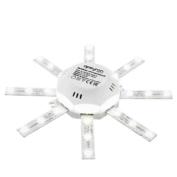 12-16 Комплект светод. линеек "Звездочка" для н/п свет-ка 220В, 8Вт, 600 Лм, IP30, 3000К, ?140мм