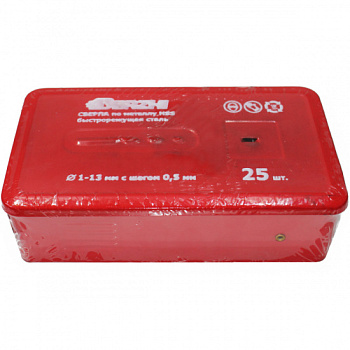 Набор сверл DERZHI по металлу 25шт 8302-004