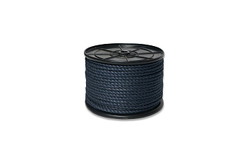 Канат джутовый ДТ тросовой свивки Ø10мм Синий ВН.ШК