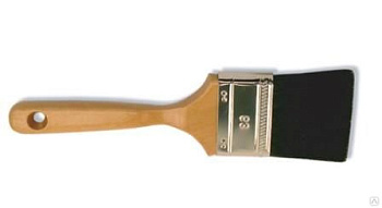 Кисть плоская "ЛюксМикс" 3" из черной смесовой щетины дер.ручка "888" 0129750