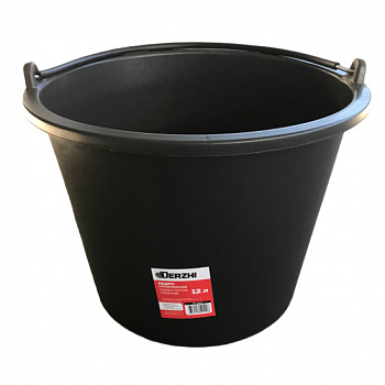 Ведро строительное DERZHI круглое Flexible, усиленное 12л 92312