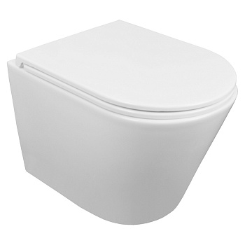 AZ-0052-UQ3 Azario Teramo ТОРНАДО СКРЫТОЕ подвесной безободковый унитаз в комплекте с сидением микро