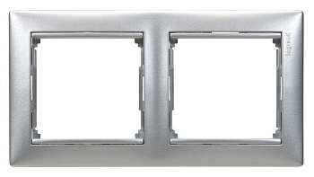 Рамка 2-ая VALENA алюминий Leg770152 Португалия