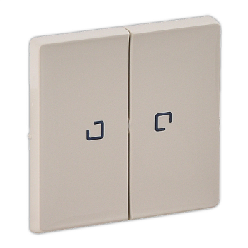 Клавиша для 2кл выкл с подсветкой Слоновая кость 755221 LIFE Венгрия