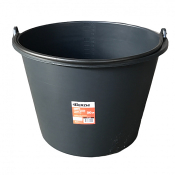 Ведро строительное DERZHI круглое Flexible, усиленное 20л 92320