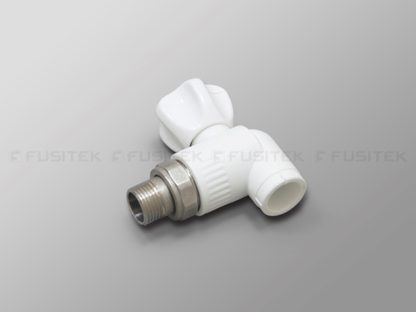 кран шаровой для радиатора 25x3/4 угловой  fusitek