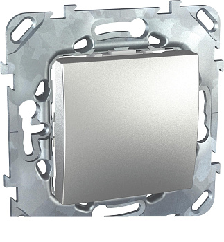 SE Unica Механизм переключателя 1-клавишный с индикацией алюминий  MGU5.203.30NZD