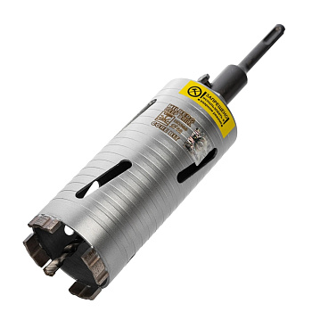 Коронка алмазная по армированному бетону Ø68х150мм Hilberg Laser Deep Dril SDS-plus HD368