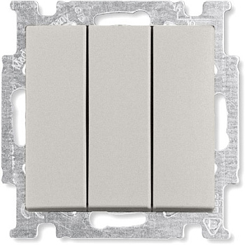 ABB BJB Basic 55 Выключатель 3-клавишный шампань 1012-0-2163