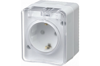 ATN540145 Розетка 1ОП с З/К с З/ШТ 16А БЕЛЫЙ IP54 Profi54 SE (1/12)