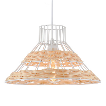 Lumin arte Свет-к люстра CAMELIA 1*40W E27 метал, пласт 350х350х1200 белый PL02