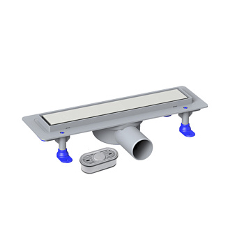 Трап линейный 330 мм пласт., выпуск Ø 50 мм,повор. отвод, комб. затвор (VF.051.050K.330.02)