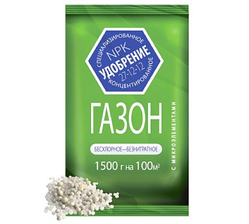 Удобрение Газон Весна-Лето с микроэлементами 1,5кг минеральное Агроуспех (10) 51778