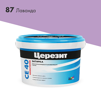 Затирка CERESIT 1-10 87 СЕ 40/2 лаванда 2кг водоот