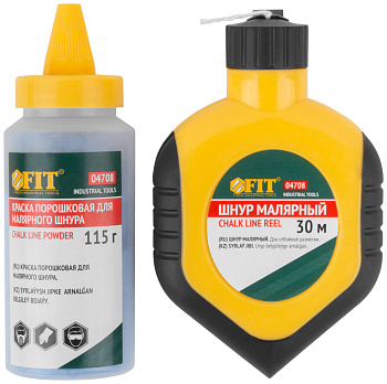 Шнур малярный 30м + краска 115г 04708