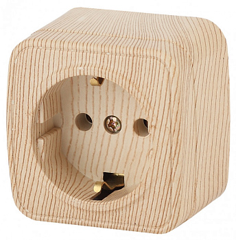 Евророзетка 1ОП 16А з/к СОСНА INTRO POLO IP20 3-202-11 (1/16) Б0036108