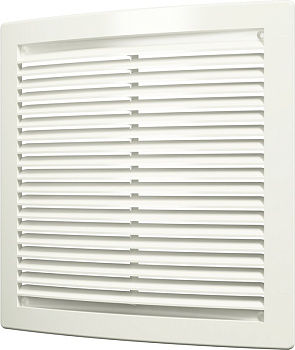 Решетка цилиндр-я с сеткой,б/рамки,200*300 2030РЦ белая