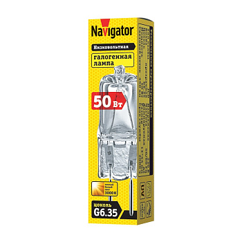 Лампа галогенная G6.35 50W 12V CL Navigator Китай